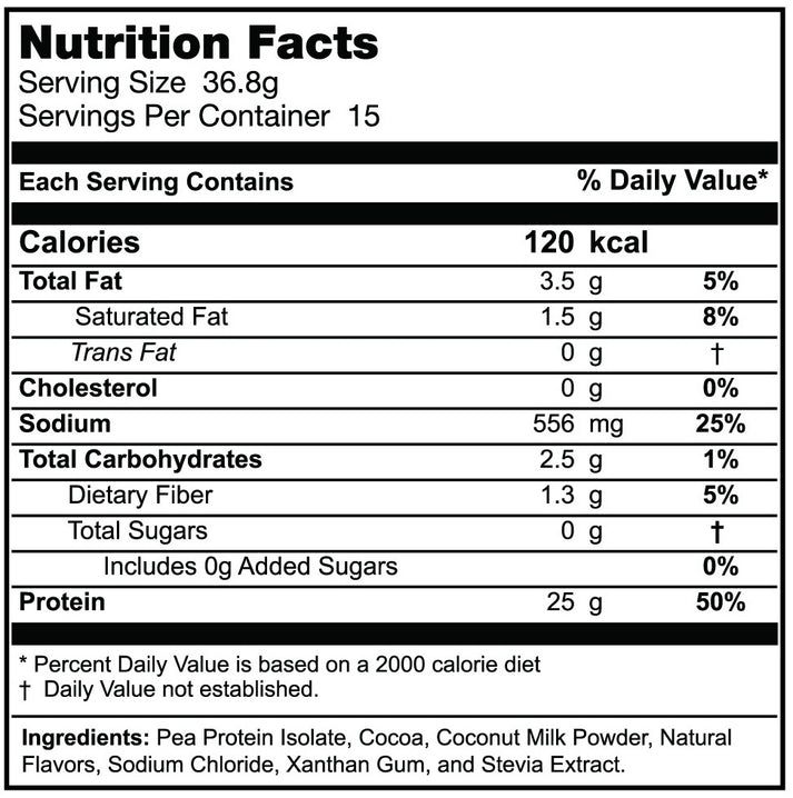 Vida Pure Chocolate Creme Plant Based Protein